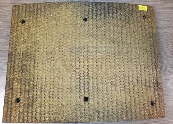 掘削機 穴のある織物式ブレーキブロック